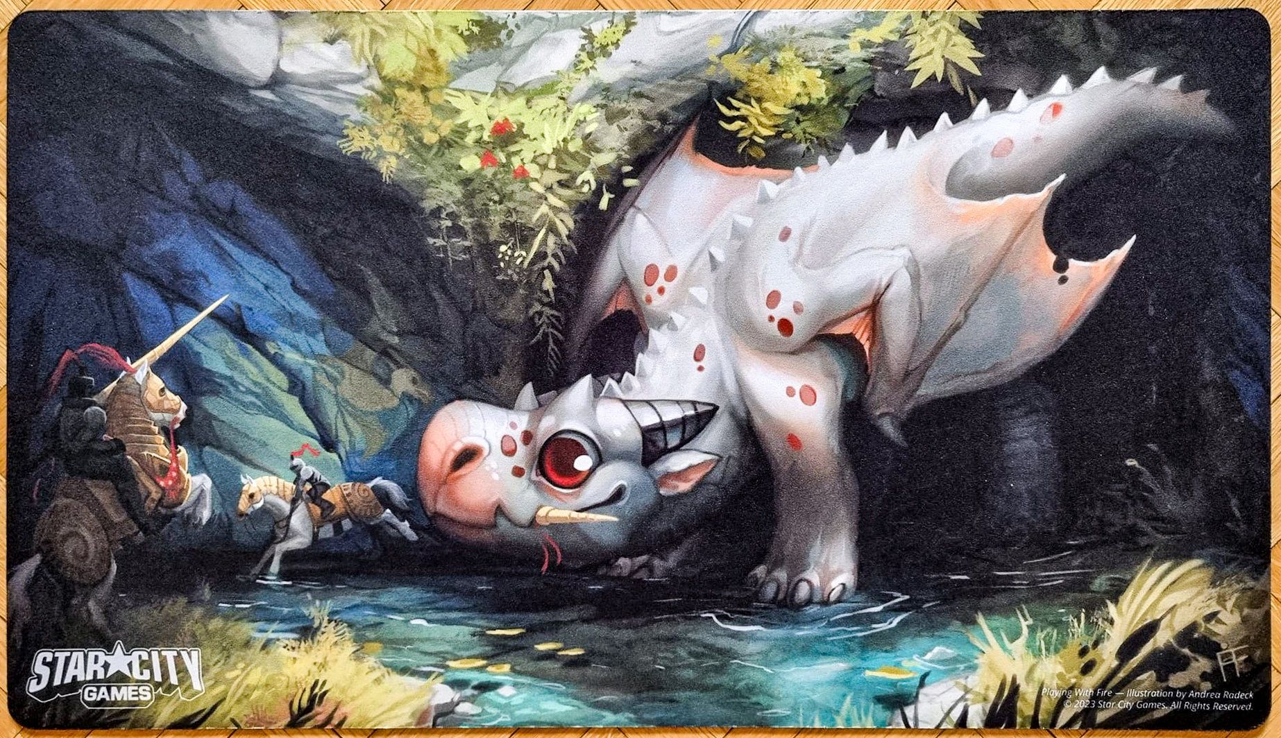 Playing with Fire - Andrea Radeck - Creature Collection - MTG Playmat