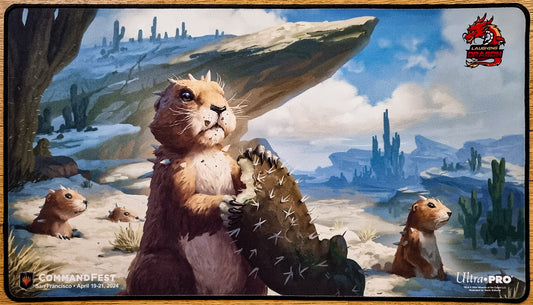 Perro de la pradera - Kevin Sidharta - CommandFest San Francisco 2024 - Bordado - MTG Playmat