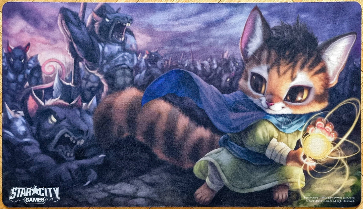 Purrdouken! - Wee Yee Chong - Creature Collection - MTG Playmat