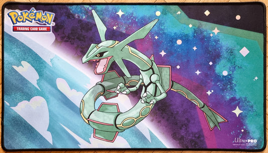 Rayquaza - Tapete foil legendario Pokémon bordado