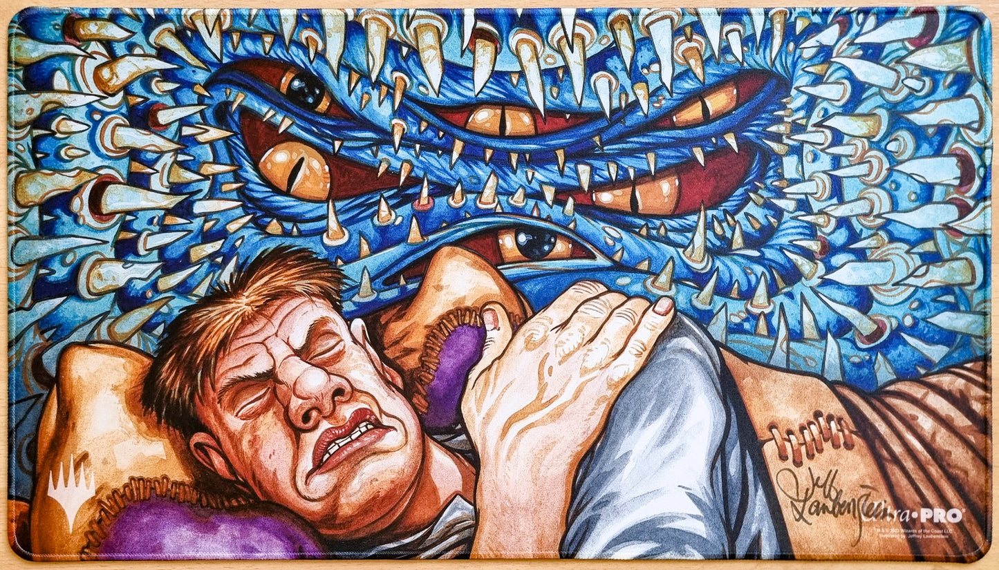 Recurring Nightmare - Jeff Laubenstein - Color Stitched & Signed MTG Playmat