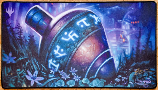 Sensei's Divining Top - Greg Staples - Limited Edition [200 Copies] - Signed by the Artist - Embroidered - MTG Playmat