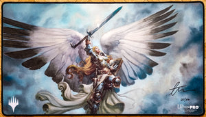 Serra Angel - Greg Staples - Limited Edition [50 Copies] - Signed by the Artist - Embroidered - MTG Playmat