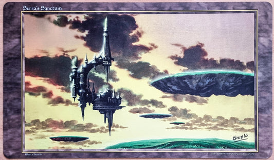 Serra's Sanctum - Ciruelo Cabral - Signed by the Artist - MTG Playmat
