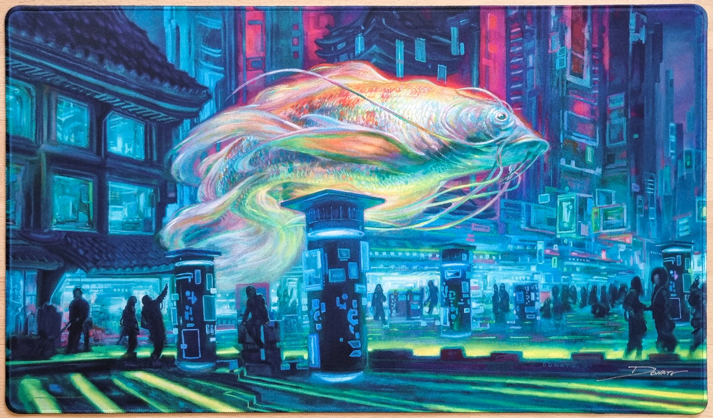Skyswimmer Koi - Donato Giancola - Stitched & Signed MTG Playmat