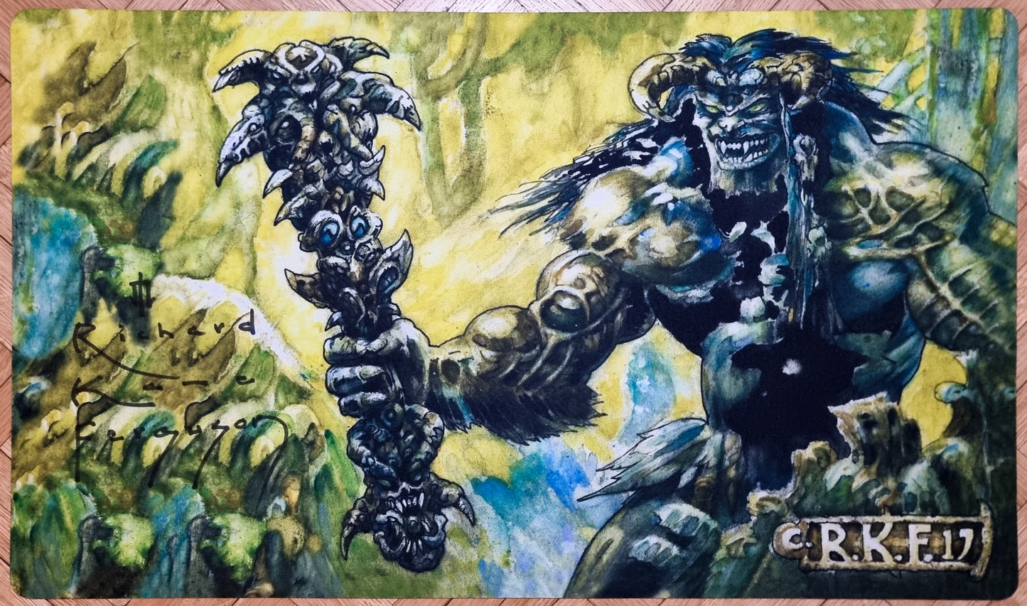 Sol'kanar the Swamp King [2017 Reinterpretation] - Richard Kane Ferguson - Signed MTG Playmat