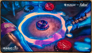 Sol Ring [Nuka-Cola Quantum Variant] - Aaron J. Riley - MagicCon Chicago 2024 - Limited Edition [500 Copies] - Foil - Embroidered - MTG Playmat
