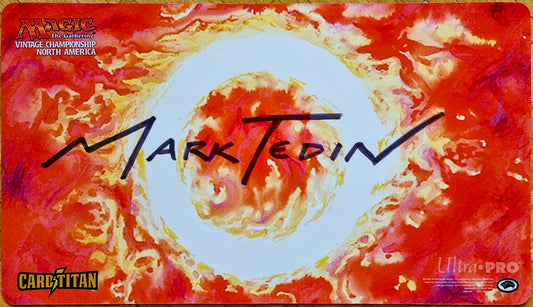 Sol Ring - Mark Tedin - Eternal Weekend 2017 - Vintage Championship North America - Signed by the Artist (Large Signature) - MTG Playmat