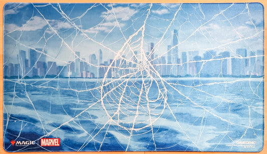Spider-Man Island - Sarah Finnigan - Shiny Stitched MTG Playmat