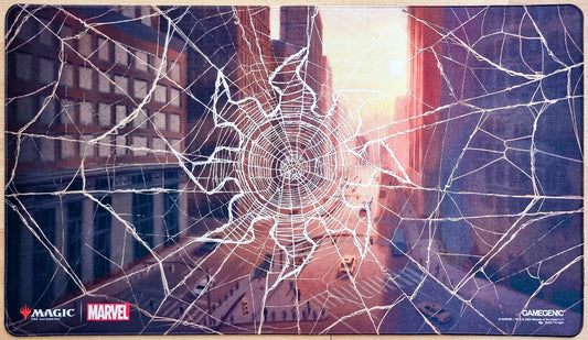 Spider-Man Plains - Sarah Finnigan - Shiny Stitched MTG Playmat