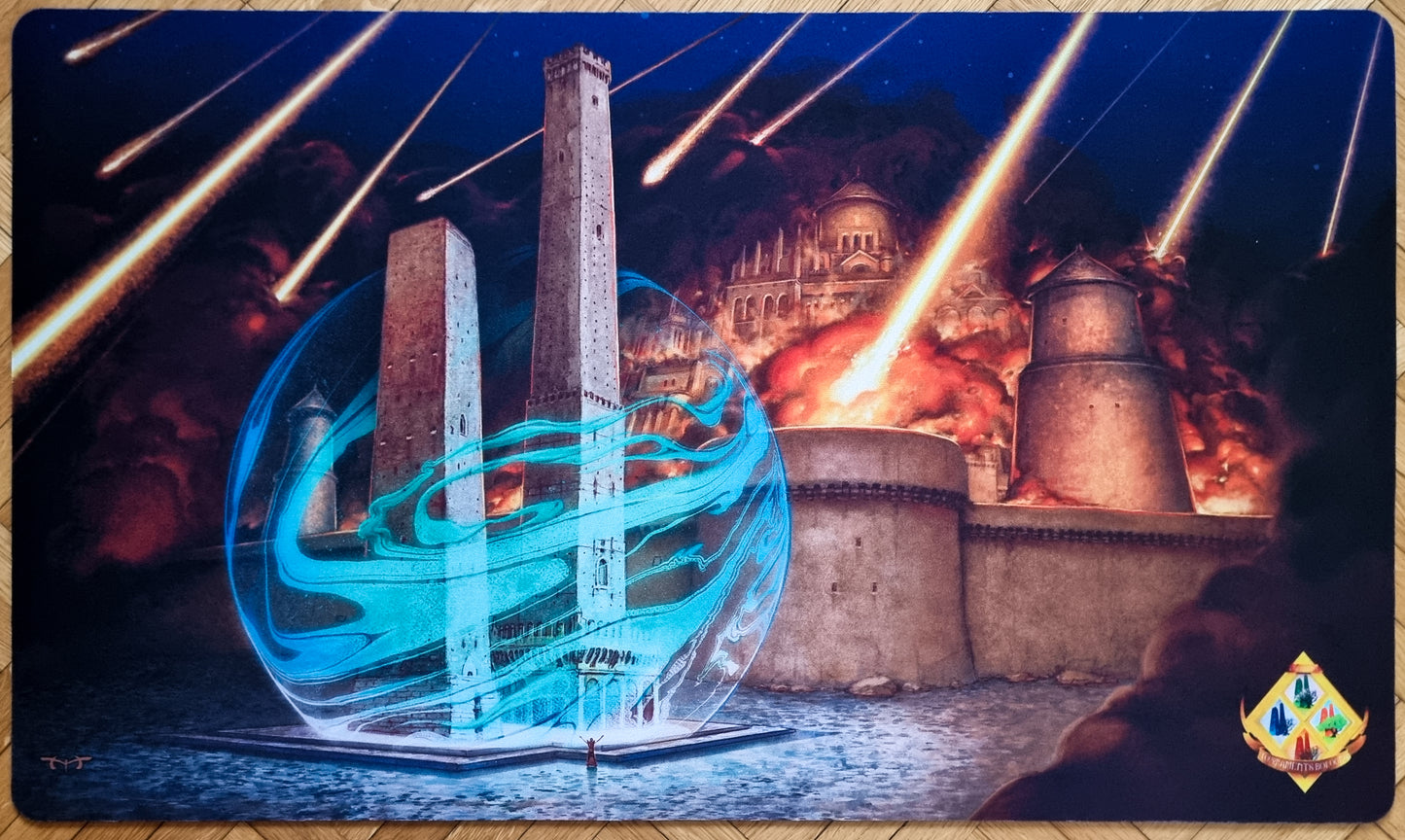 Stone Rain Over Bologna - John Matson - 4 Seasons Bologna Summer 2025 - MTG Playmat