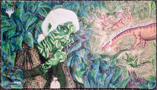 Sylvan Tutor - Kaja Foglio - Limited Edition [150 Copies] - Embroidered - Signed by the Artist - MTG Playmat