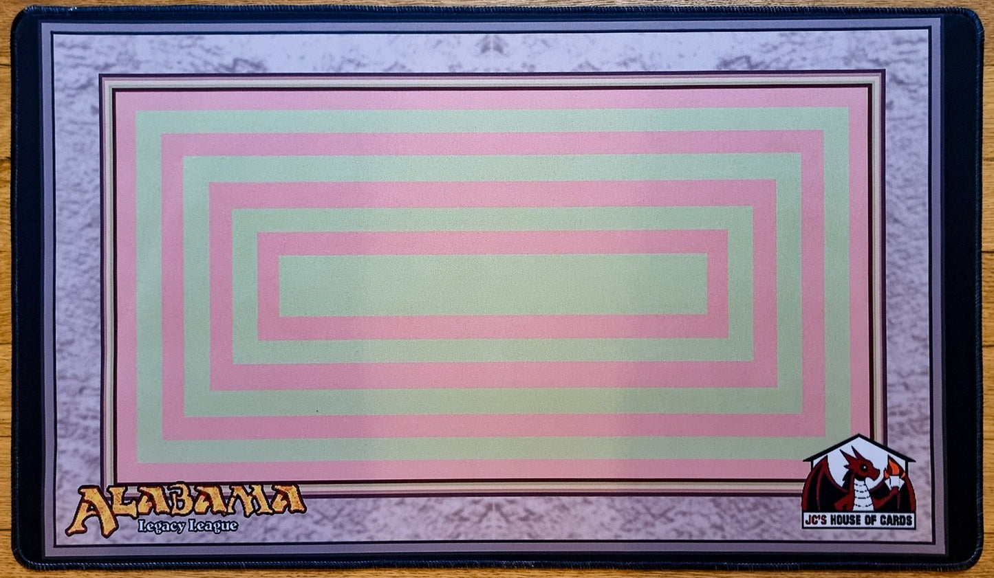 Taiga Text Box - Alabama Legacy League - JC's House of Cards - Stitched MTG Playmat