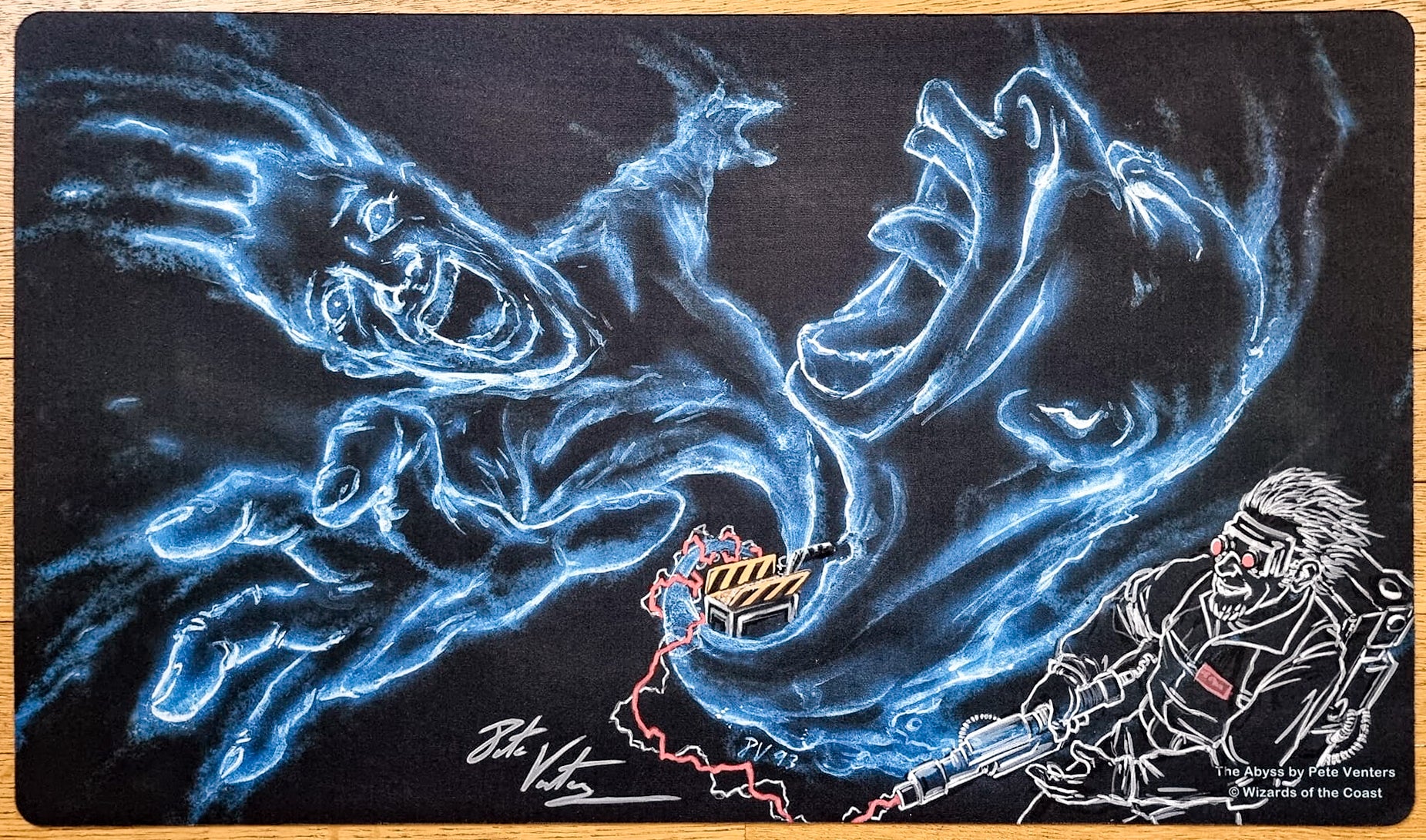 The Abyss - Pete Venters - Sketched [Version 9] - Signed by the Artist - MTG Playmat