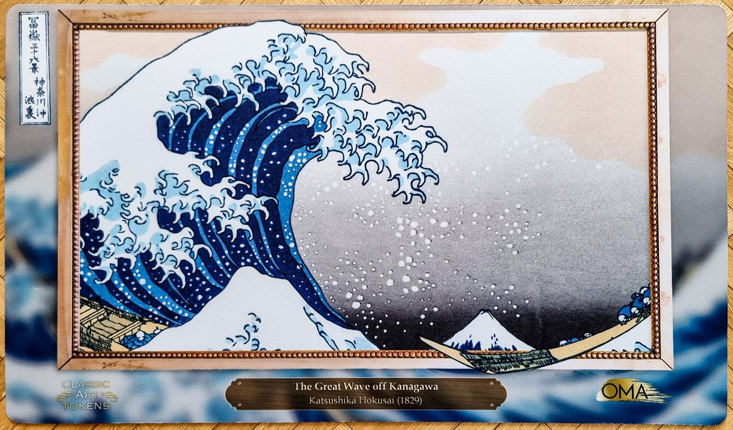 La gran ola de Kanagawa [Classic Art Tokens] - Katsushika Hokusai - Tapete Magic