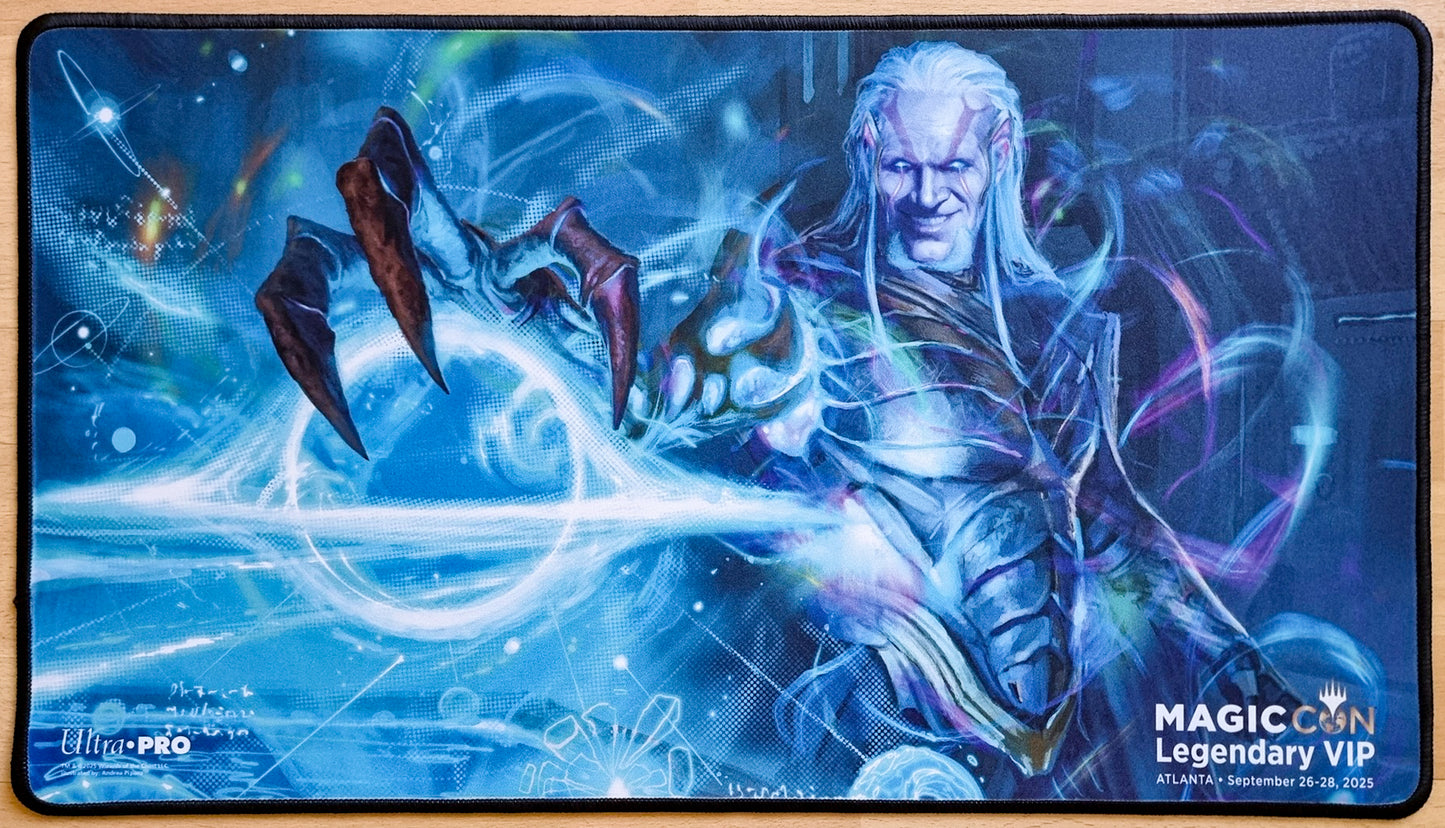 Thirst for Knowledge - Andrea Piparo - MagicCon Atlanta 2025 [Legendary VIP] - Stitched MTG Playmat