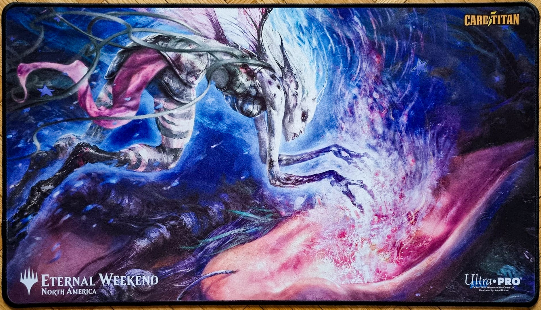 Thoughtseize - Aleksi Briclot - Eternal Weekend North America 2023 VIP Badge - Embroidered - MTG Playmat