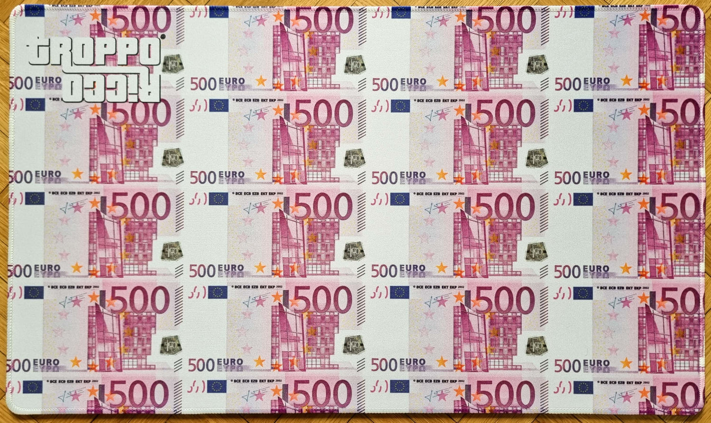 Tropporicco® - 500€ Bills - Stitched MTG Playmat