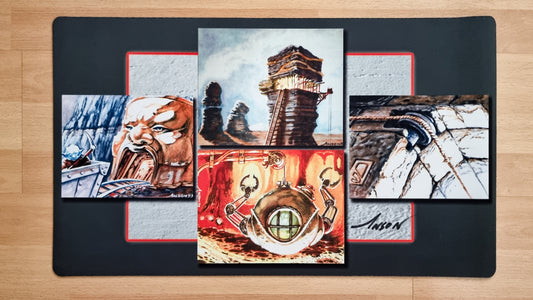Urza’s Mine (All Four Original Artworks) - Anson Maddocks - Signed MTG Playmat