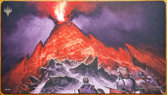Valakut, the Molten Pinnacle - Kieran Yanner - Signed Limited Edition [200 Copies] MTG Playmat