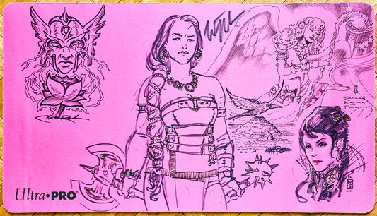 Legendary Sketches - Various Artists - Hand Drawn and Signed by the Artists - MTG Playmat