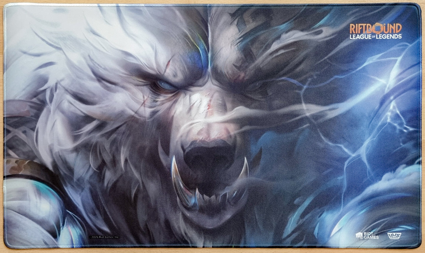 Volibear, Relentless Storm - Alex Flores - Stitched Riftbound Playmat