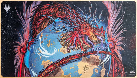 Worldgorger Dragon - rk post - Signed MTG Playmat