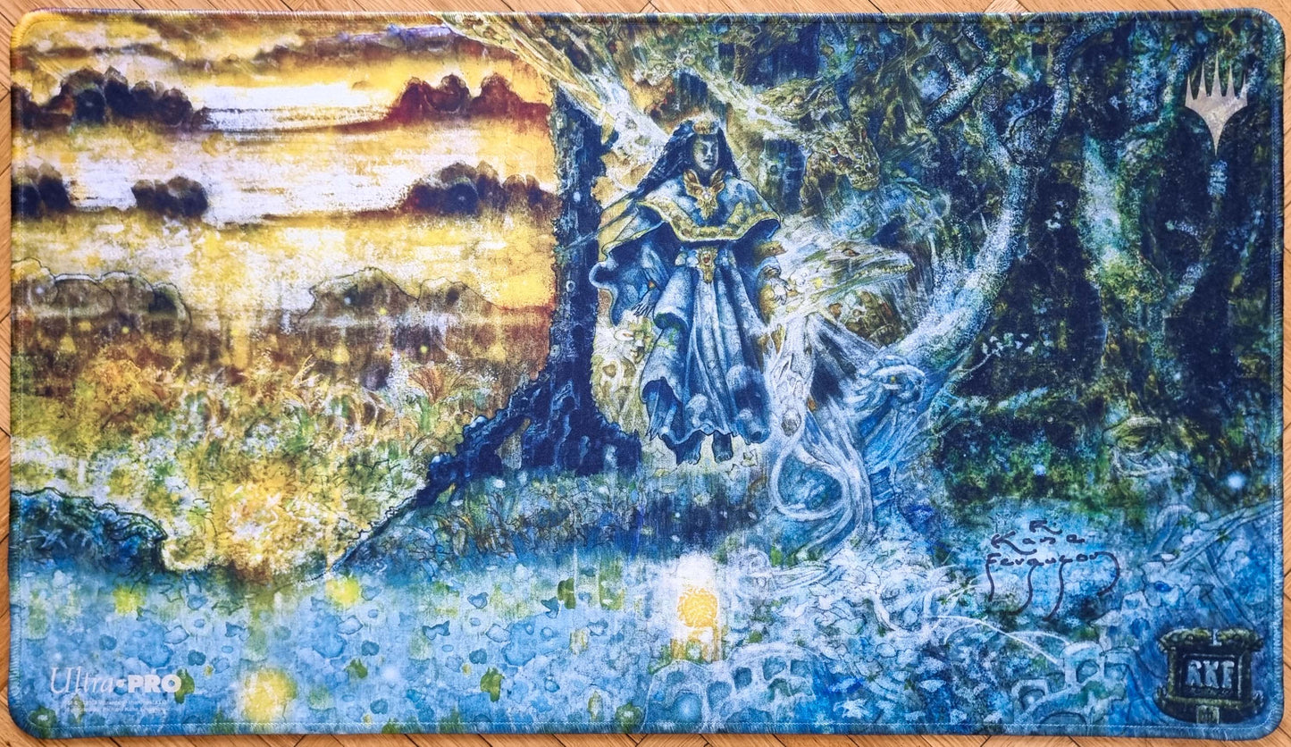 Worldly Tutor - Richard Kane Ferguson - Signed & Stitched MTG Playmat