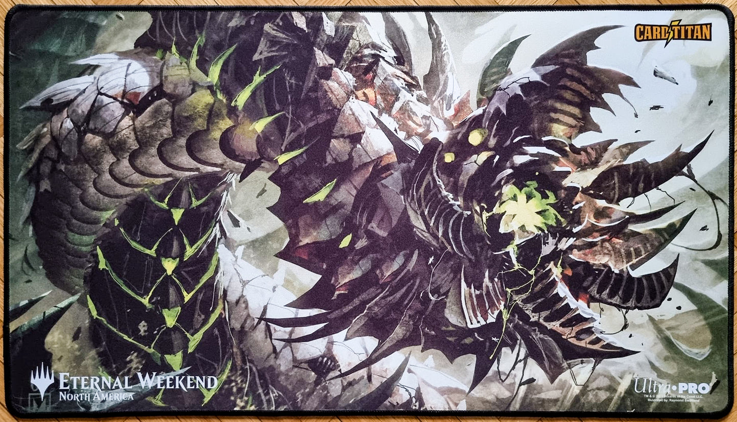 Wurmcoil Engine - Raymond Swanland - Eternal Weekend North America - Embroidered - MTG Playmat