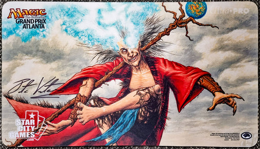 Zur the Enchanter - Pete Venters - Grand Prix Atlanta 2015 - Firmado por el artista - MTG Playmat