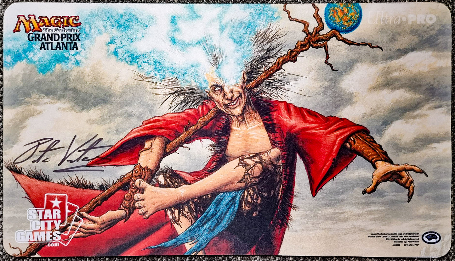 Zur the Enchanter - Pete Venters - Grand Prix Atlanta 2015 - Signed by the Artist - MTG Playmat