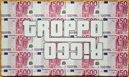 Tropporicco® [Full Logo] - 500€ Bills - Stitched MTG Playmat