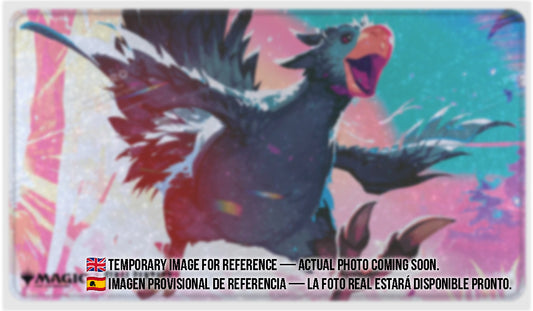 Traveling Chocobo (Black)  - Toni Infante - Final Fantasy - Holofoil - MTG Playmat