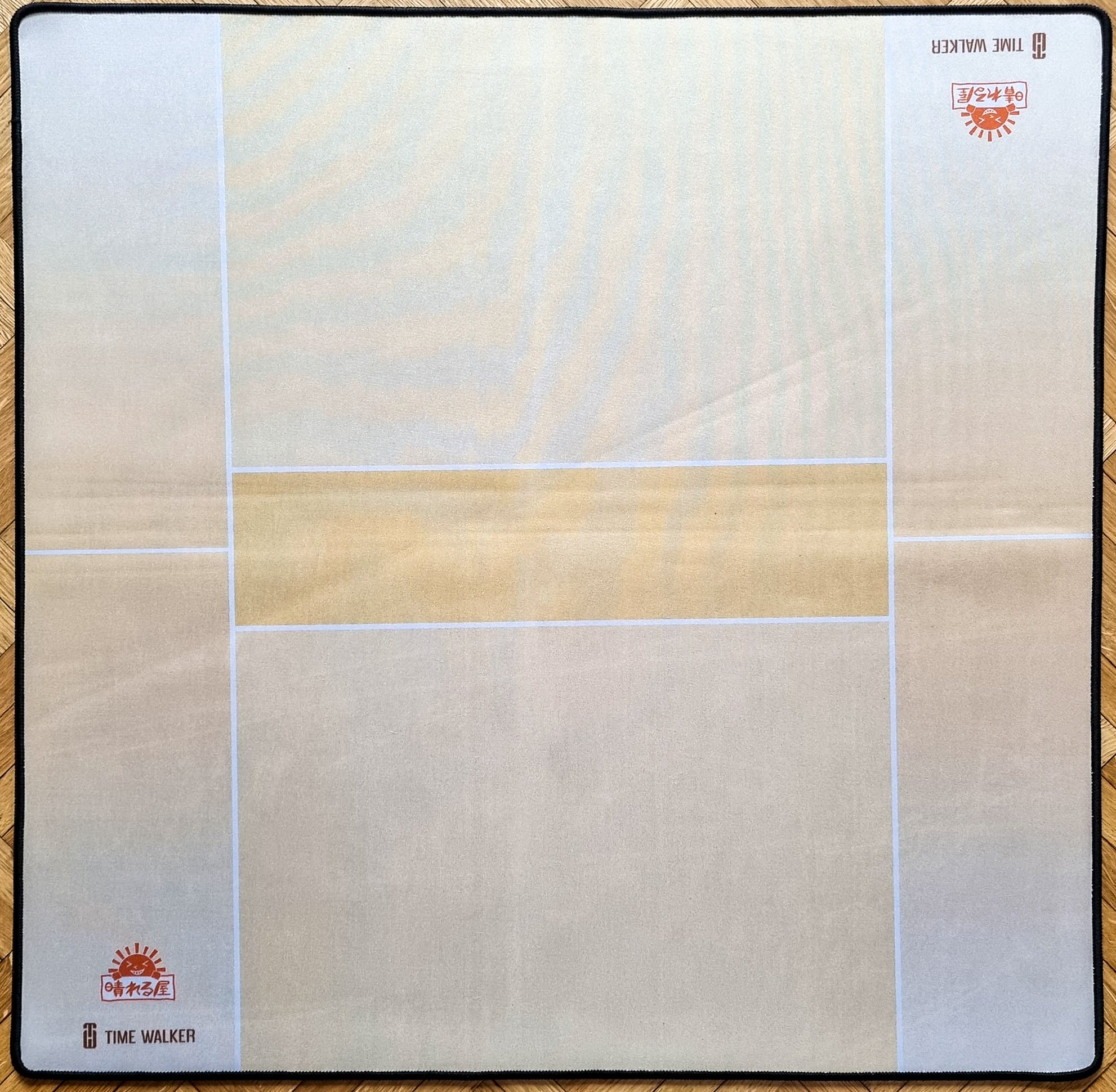 Time Walker Cream Color - Two-Player Playmat - Embroidered - MTG Playmat