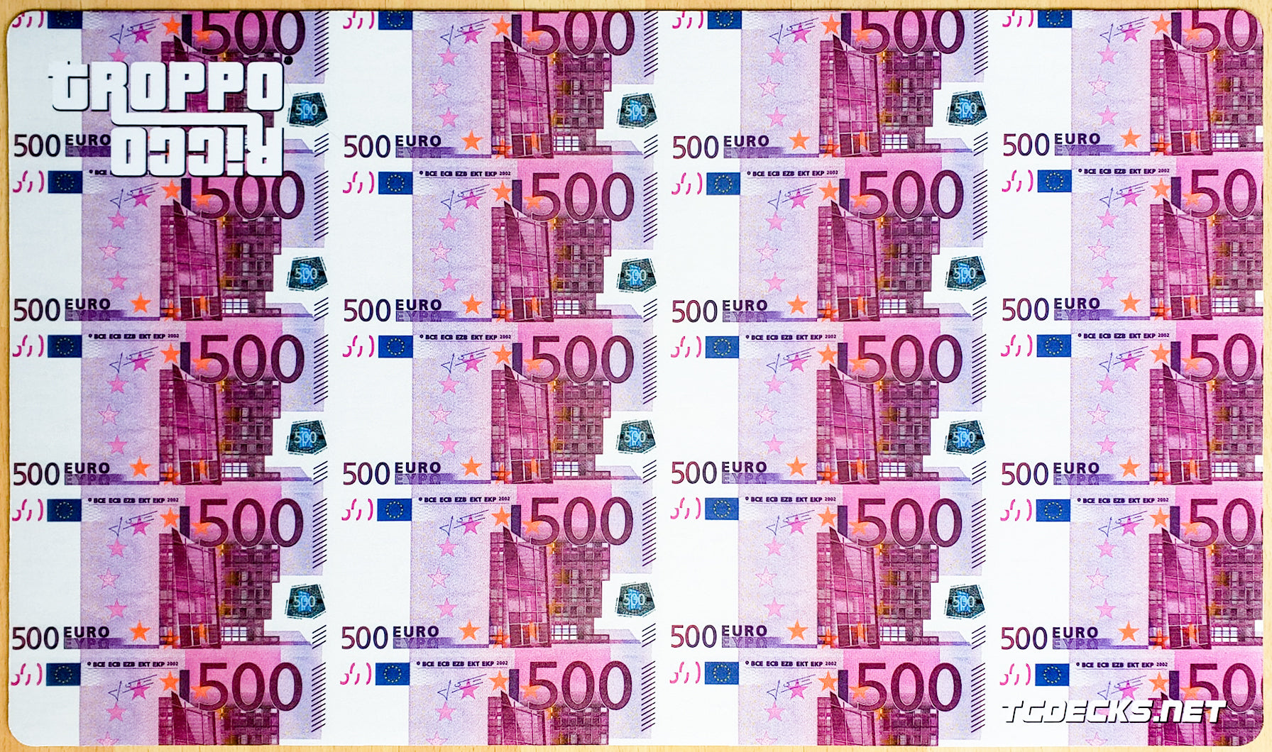 Tropporicco TCDecks.net 500€ Bills - MTG Playmat