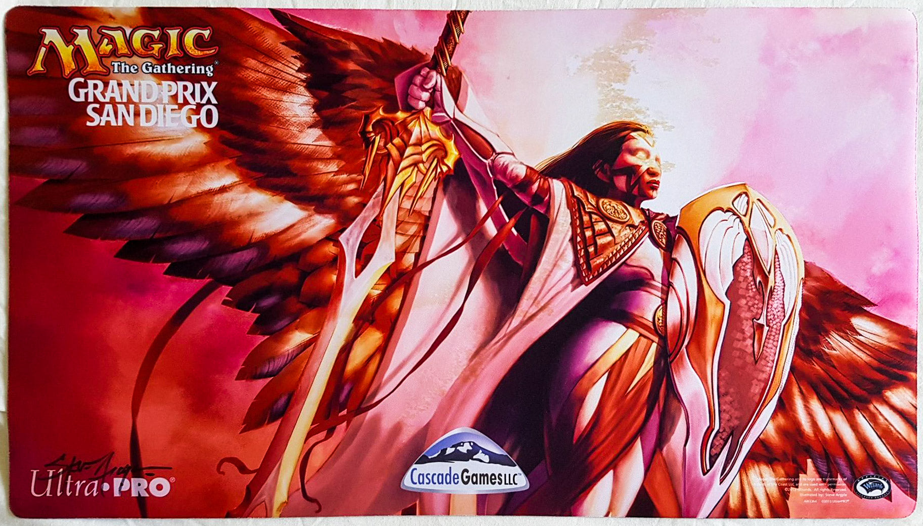 Angel Token - Grand Prix San Diego 2013 - Signed By Artist - MTG Playm MTGPlaymats Angel Token - Grand Prix San Diego 2013 - Signed By Artist - MTG Playm MTGPlaymats