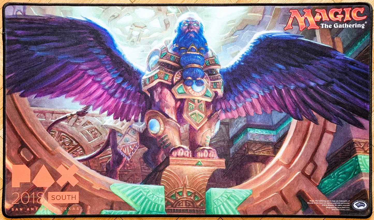 Azor, the Lawbringer - Ryan Pancoast - Pax South San Antonio 2018 - Embroidered - MTG Playmat