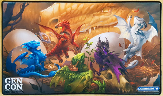 Baby Dragons - Gen Con 2019 - Embroidered - MTG Playmat