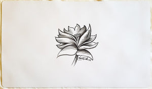 Black Lotus - Hand Drawn & Signed by Artist - MTG Playmat