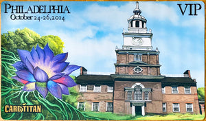Black Lotus & Philadelphia Independence Hall - Christopher Rush - VIP Playmat - Eternal Weekend Philadelphia 2014 - MTG Playmat