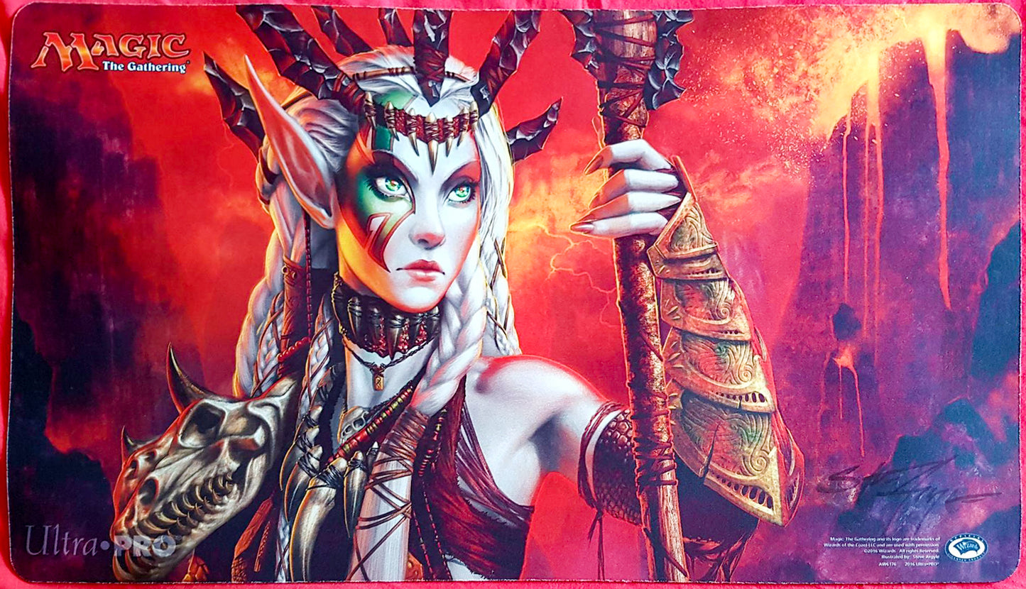 Bloodbraid Elf - Steve Argyle - Signed by the Artist - MTG Playmat