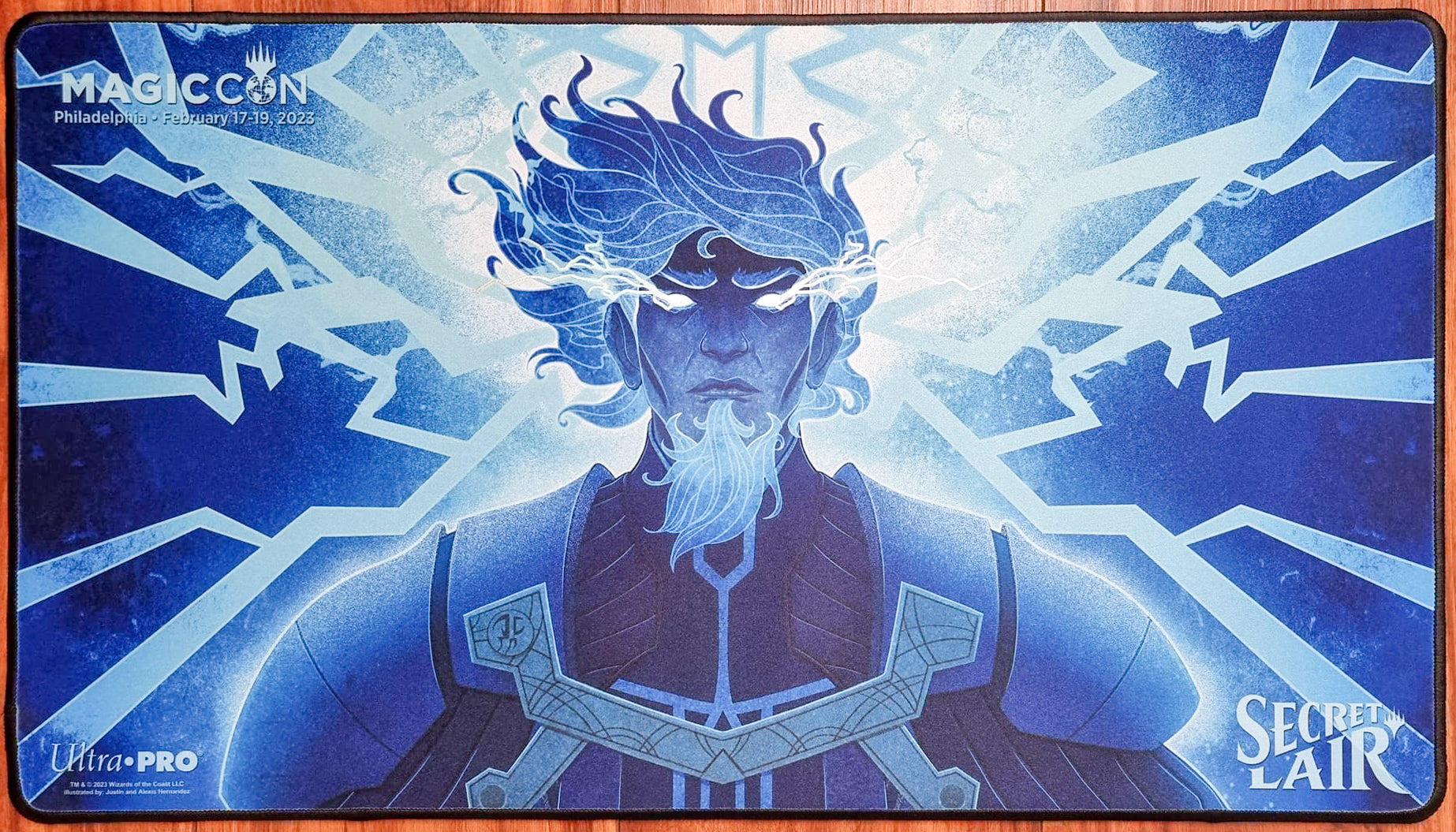 Brainstorm - Justin & Alexis Hernandez - Magic Con Philadelphia 2023 -  Embroidered - MTG Playmat