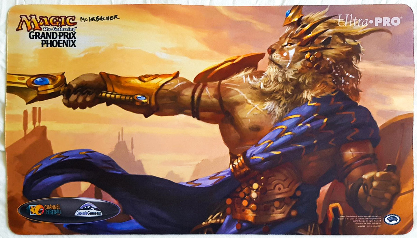 Brimaz, King of Oreskos - Grand Prix Phoenix 2014 - Signed by Artist - MTG Playmat