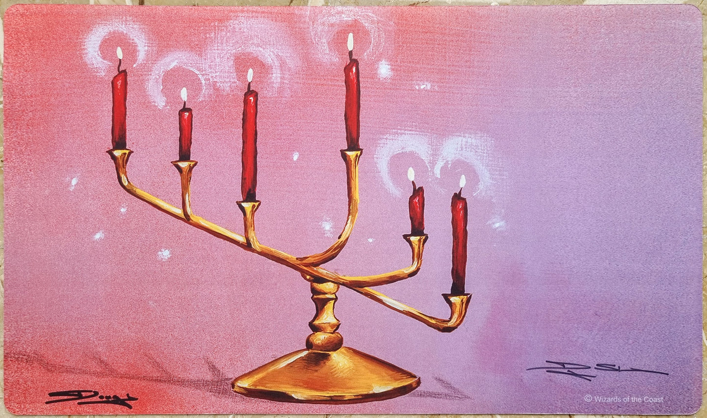 Candelabra of Tawnos - Douglas Shuler - Signed by the Artist - MTG Playmat