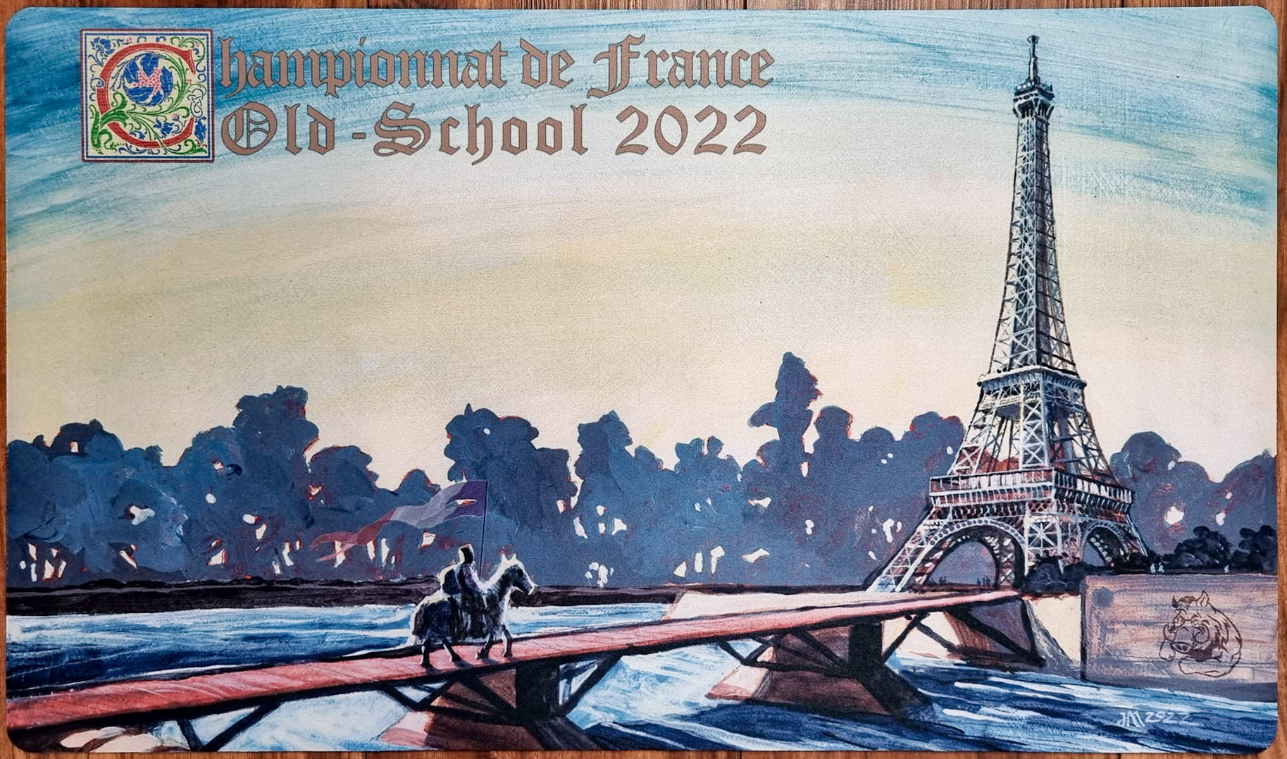 Eiffel Tower Moat - Jeff A. Menges - Championnat de France Old-School 2022 - MTG Playmat
