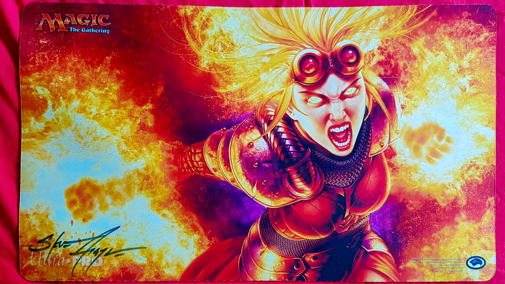 Chandra Ablaze - Signed by Artist - MTG Playmat