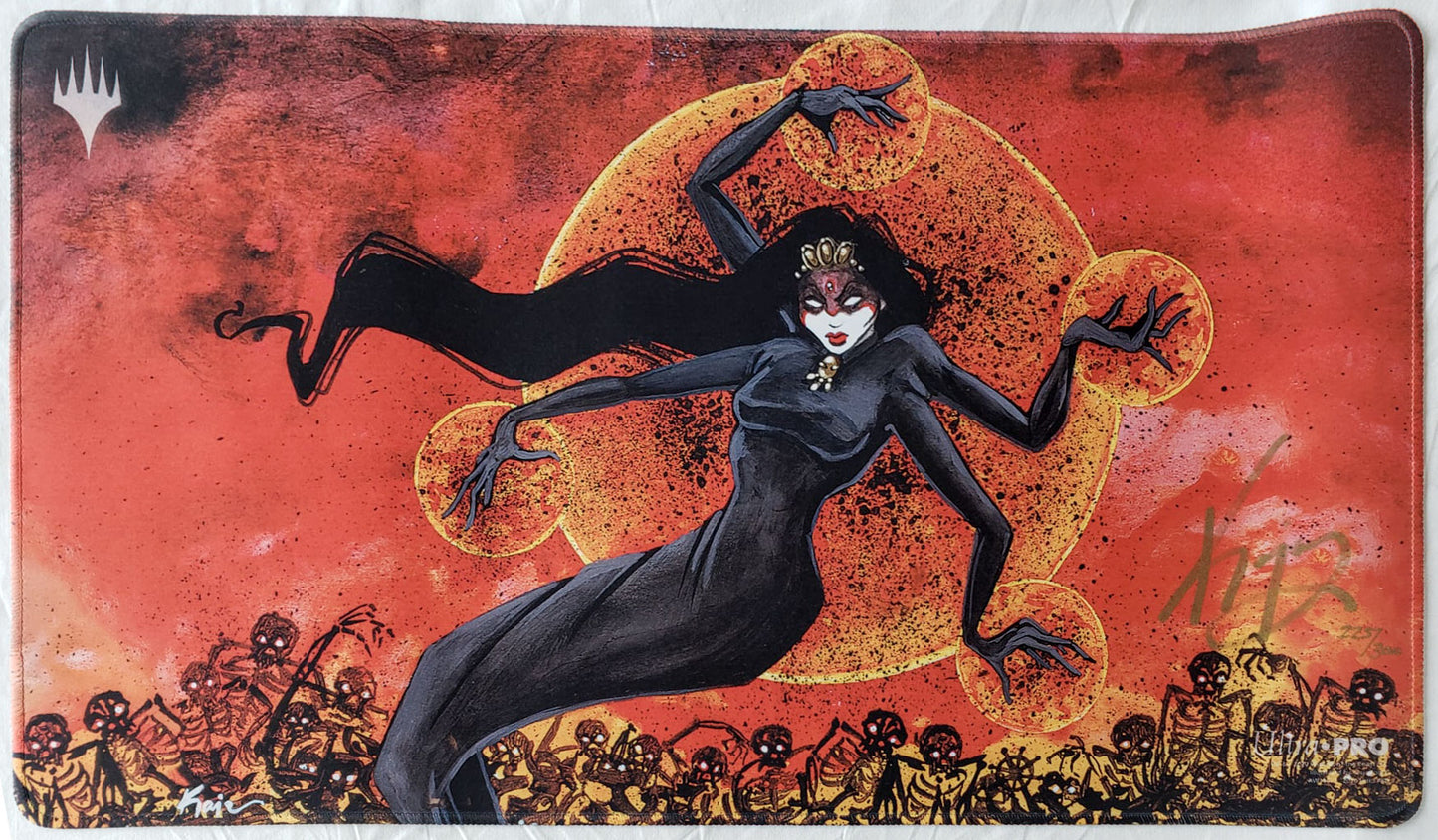 Coffin Queen - Kaja Foglio - Limited Edition [300 Copies] - Signed by the Artist - Embroidered - MTG Playmat