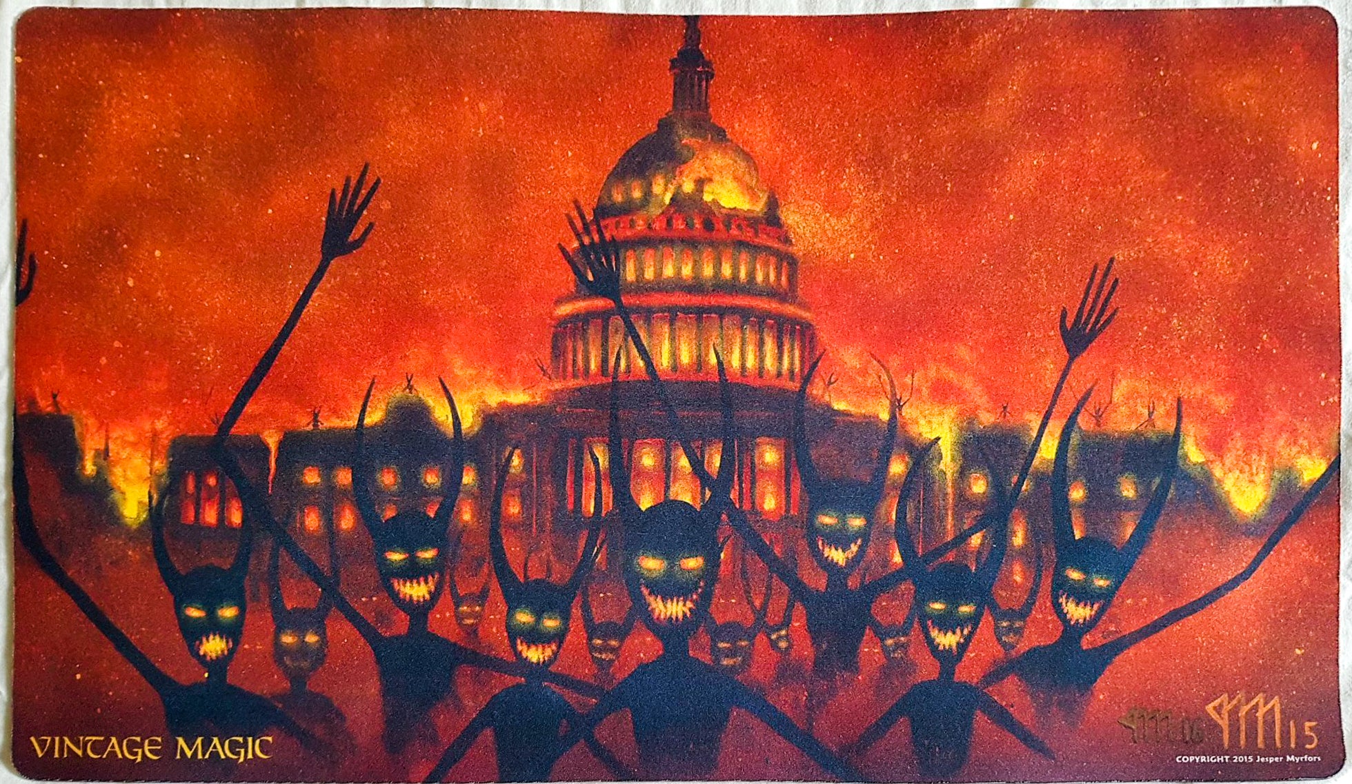 Demonic Hordes of America 2015 - Red Version - MTG Playmat