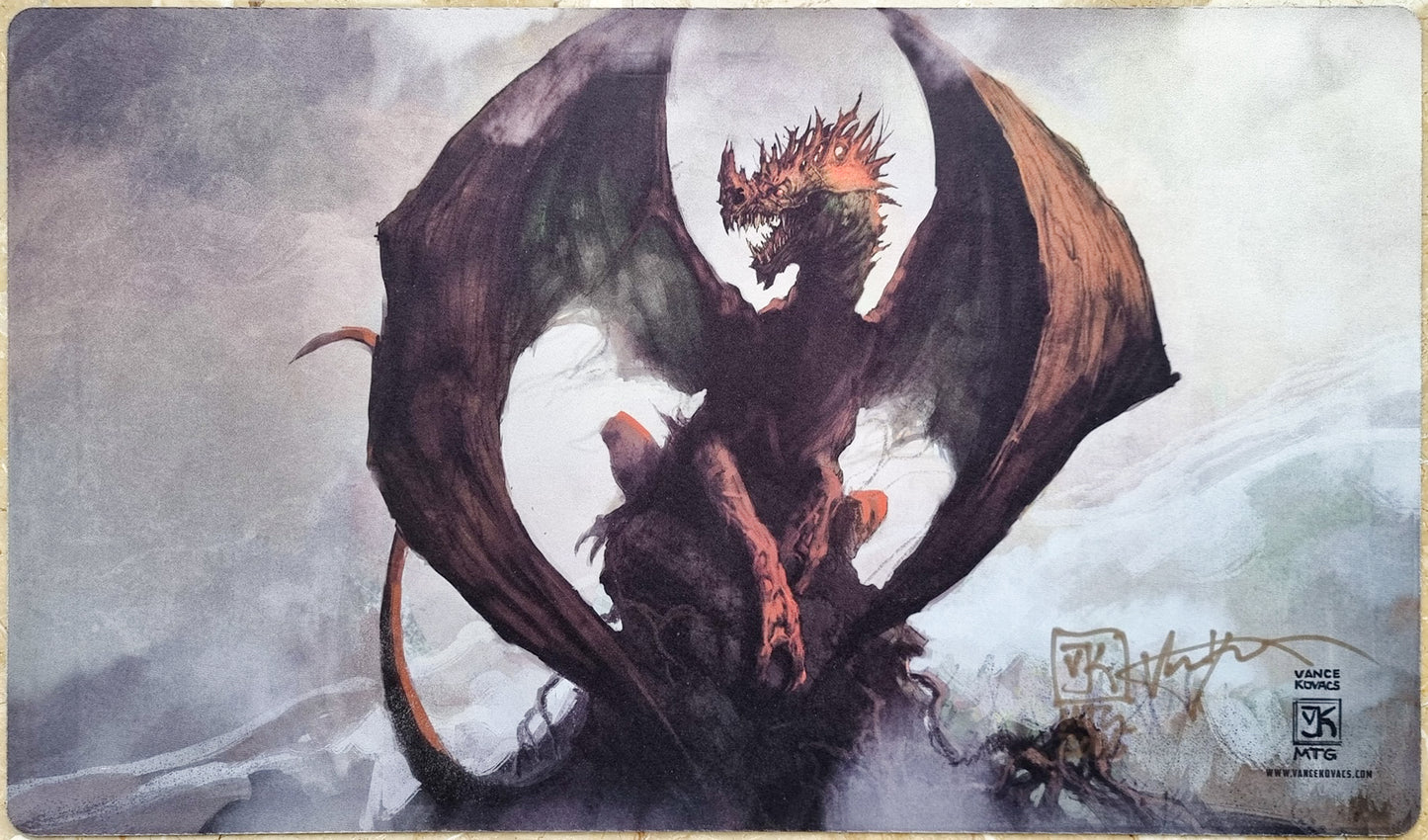 Dragon Token - Vance Kovacs - Signed by the Artist - MTG Playmat