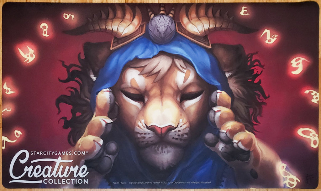 Feline Focus - Star City Games - Creature Collection - MTG Playmat